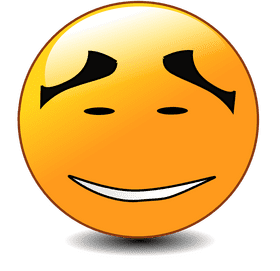 Blissful Emoticon of Pure Happiness PNG