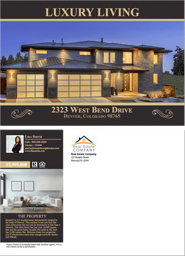 Luxury Living Postcard for Premier Real Estate PNG