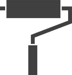 Colorful Creations with a Paint Roller PNG