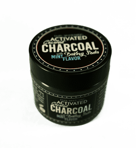 Activated Charcoal Face Powder with Mint Flavor PNG