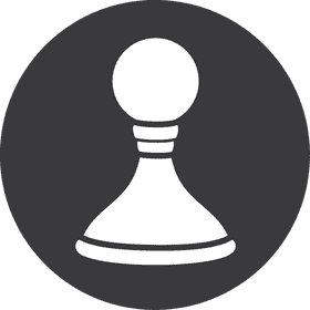 Stylized GP Icon Representing Strategy and Movement PNG