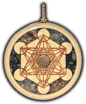 Enchanting Ice Cube Geometry Pendant PNG