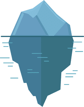 Majestic Iceberg A Glimpse Below the Surface PNG