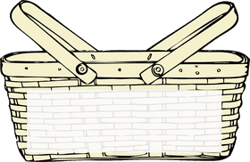Charming Picnic Basket for Outdoor Delights PNG