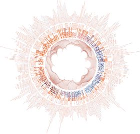 Dynamic Market Flow Visualization PNG
