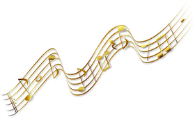 Melodic Flow of Music Notes PNG