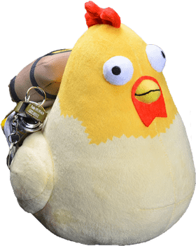 Charming Chicken Plush Toy Companion PNG