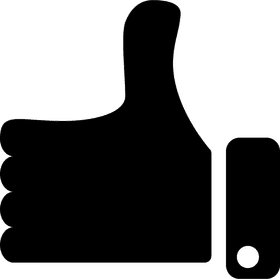 Thumbs Up Button for Positive Feedback PNG