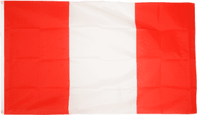 Peruvian Flag with Red and White Stripes PNG