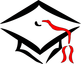 Graduation Cap with Bold Flair PNG