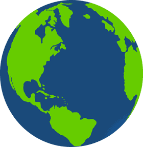 Vibrant Globe of Our Planet Earth PNG