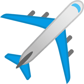 Stylish Blue Model Airplane Design PNG