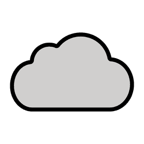 Gentle Gray Cloud on a Calm Sky PNG