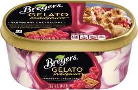 Decadent Raspberry Cheesecake Gelato Cup Delight PNG