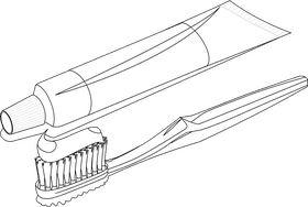 Essential Toothpaste and Toothbrush Care Set PNG