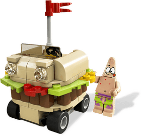 LEGO Burger Car with Patrick Star PNG