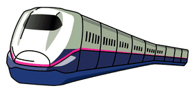 Futuristic High-Speed Train Design PNG