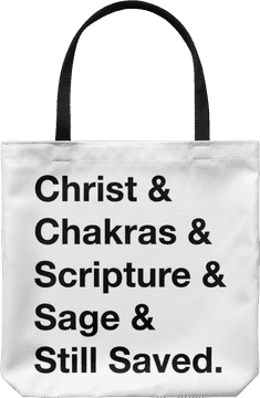 Spiritual Quotes Shopping Bag for Conscious Shoppers PNG