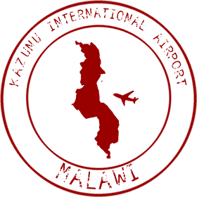 Kazunu International Airport Passport Stamp from Malawi PNG