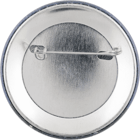 Classic Metal Button with Safety Pin Backing PNG