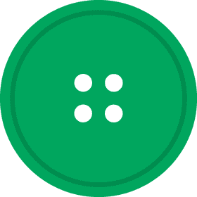 Green Four-Hole Button Design PNG