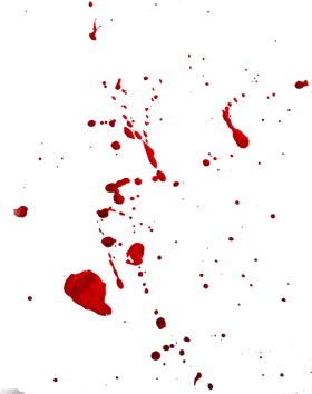 Blood Splatter on a Colorful Canvas PNG