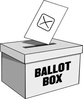 Voting in the Transparent Ballot Box PNG