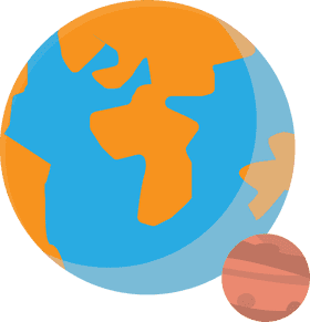 Colorful Planet in Cosmic Harmony PNG