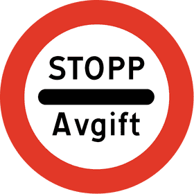 Stop Toll Road Fee Collection Ahead PNG