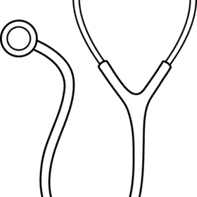 Stylish Stethoscope Design for Healthcare Professionals PNG