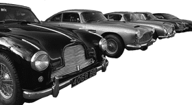 Classic Car Collection in Stunning Black and White PNG
