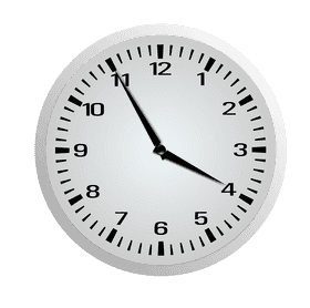 Modern Minimalist Wall Clock Design PNG