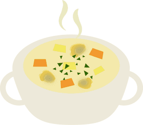 Comforting Udon Soup with Fresh Vegetables PNG