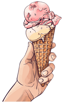 Delicious Handcrafted Ice Cream Delight PNG