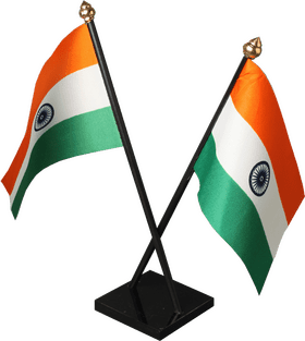 Indian Pride Flag Display PNG