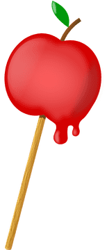 Peppermint Candy-Coated Sweet Apple Delight PNG