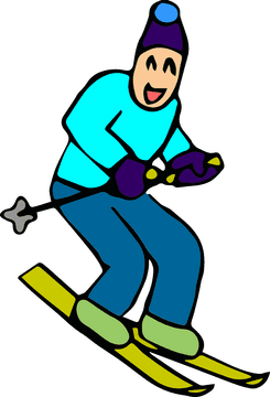 Winter Sport Adventure Ski and Smile PNG