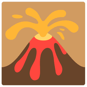 Erupting Volcano Nature's Fiery Splendor PNG