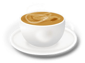 Elegant Swirls of Latte Art Delight PNG