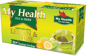 Refreshing Tea Cup with Lemon and Lime Essence PNG