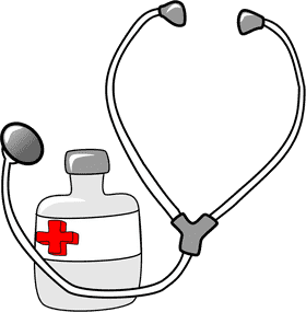 Stethoscope and Medicine A Healing Connection PNG