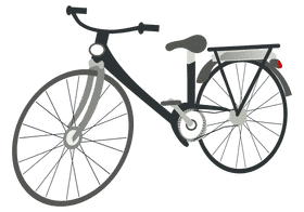 Stylish City Bicycle with Classic Design PNG