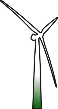 Modern Wind Turbine for Clean Energy Solutions PNG