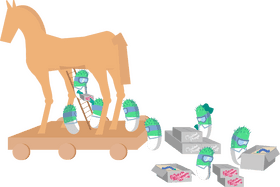 Trojan Horse Bacteria Infiltration Strategy PNG