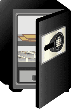Secure Safe for Valuables Storage PNG
