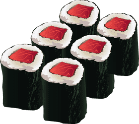 Sushi Rolls Fresh Flavor in Every Bite PNG
