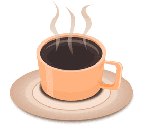 Warm and Inviting Coffee Cup on a Saucer PNG