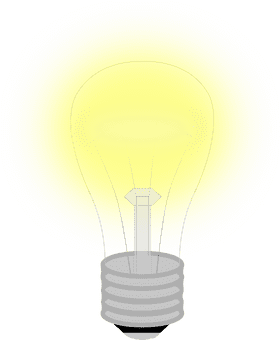 Radiant Light Bulb Bringing Bright Ideas PNG