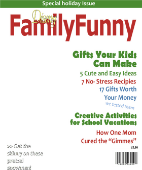 Family Funny Magazine Holiday Gifts and Activities Guide PNG