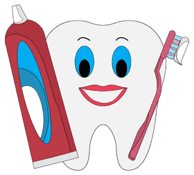 Happy Toothpaste Adventure with Tooth and Brush PNG